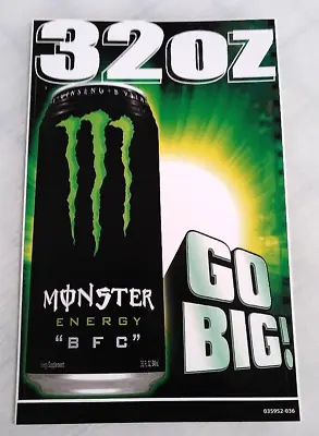 Monster Energy Drink 32 Oz Go Big BFC Sticker - Surf Skate Snowboard 6 H C2007 • $7.99