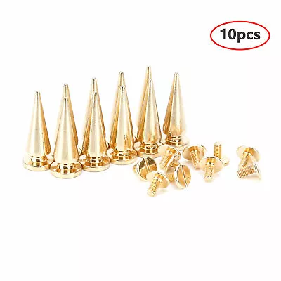 US 10Set Cone Spikes Punk Rivet Screw Decorative Studs For Leather Shoes Jackets • $10.22