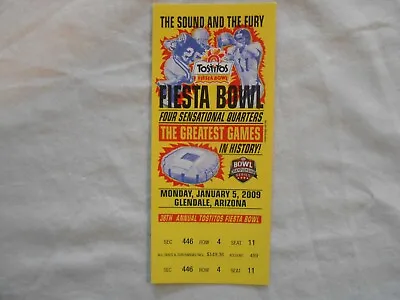 $11.19 • Buy 2009 Fiesta Bowl Game Full Ticket Texas Ohio State    FREE SHIPPING!!!