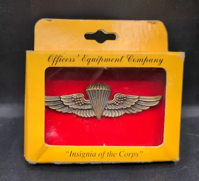 Post WWII/2 USMC Full-size Paratrooper Jump Wings Unmarked On Card • $9.99