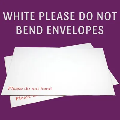 Envelopes White Hard Card Board Backed Please Do Not Bend C5/4 • £9.40