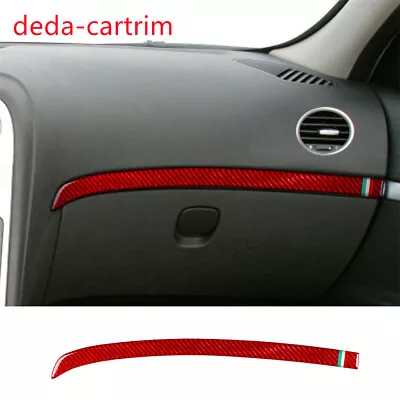 Red Carbon Co-pilot Dashboard Panel Trim For Alfa Romeo 159 Brera Spider 2004-11 • $50.26