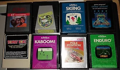 8 Vintage Tele-Games Atari 2600 Games SKIING ENDUROPOLE POSITIONE.T.DONKEY • $5