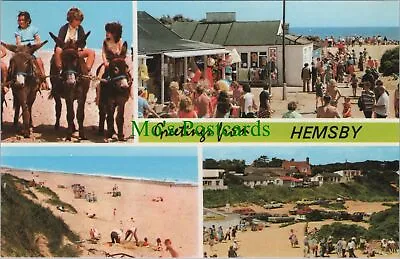 £1.99 • Buy Norfolk Postcard - Greetings From Hemsby, Donkey Rides & Beach RS30044