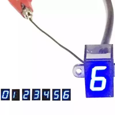 ?1*Motorcycle N 6 Speed Gear Indicator LED Display? Blue Shift Clutch Gauge 12V? • $19.55