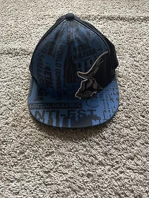 Men's Metal Mulisha Blue Flext Fit Hat Embroidered Logo Grunge Y2k • $15