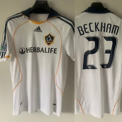 LA Galaxy Football Shirt 2008-09 Beckham Excellent Condition Adults Small • £54.99