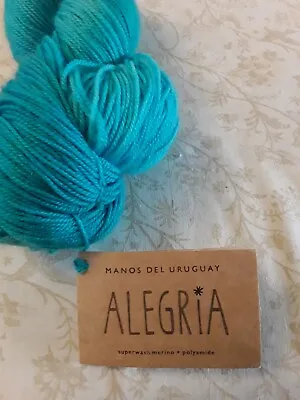 Alegria By Manos Del Uruguay 4ply Yarn 75% Wool 25% Polyamide New Sock Yarn Etc • £12