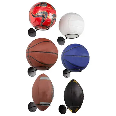 Wall Mounted Ball Rack Holder Basketball Football Hoop Display Save Space Stand • $13.30