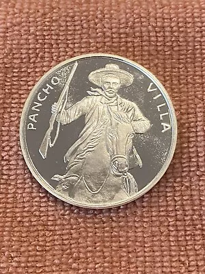 Pancho Villa On A Horse Silver Coin 1 Troy Ounce .999 Mexico! • $60