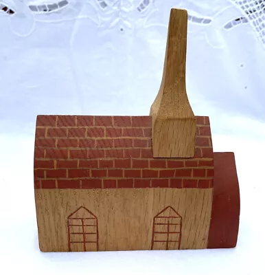 Handcrafted Wood Church Chapel Vintage 4”x2”x1” • $30