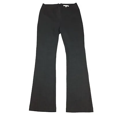 CABI Ponte Flare Trouser Pants Women's 6 Charcoal Gray Mid Rise Dressy Stretch • $16.07
