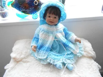 £24.99 • Buy Hand  Knitted Dolphin Sun Dress 4pce Set.. Baby Girl 3-6MTH..**.NEW **