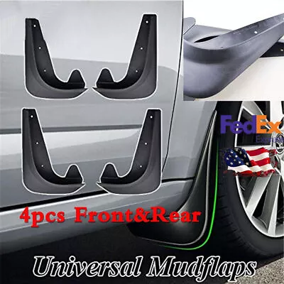 4pcs Black Car Mud Flaps Splash Guard Fender Front & Rear EVA Plastic Universal • $17.84