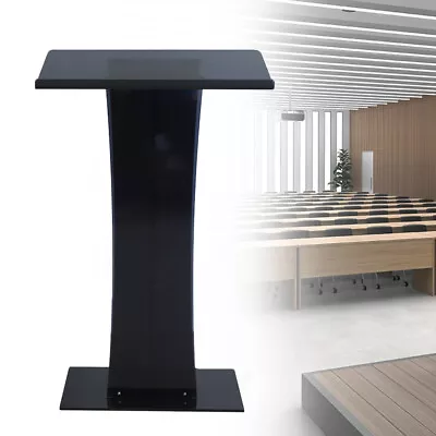 Podium Acrylic Church School Portable Lectern Office Pedestal Conference Stand • $312.55