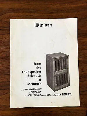 McIntosh ML 4C MA 6100 MC 2300 2105 C28 MPI 4 MX113 24 Pg Dealer Brochure Orig • $24.97