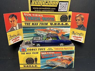 1966-69 Corgi Toys - 497 THE MAN FROM UNCLE THRUSH-BUSTER + BEST REPRO BOX • $155.57
