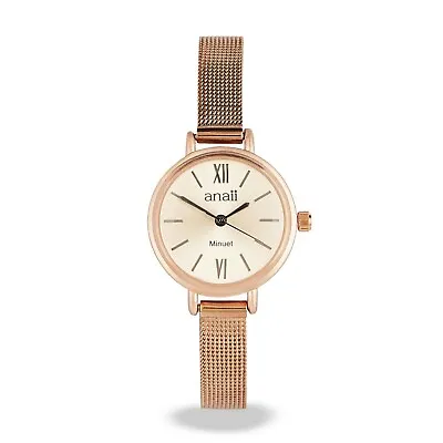 £32.99 • Buy Anaii Minuet Watch - ROSE GOLD - Stainless Steel Mesh Strap Fashion Watch BOXED