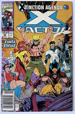 X-Factor #62 Newsstand! Jim Lee Cover! X-tinction Agenda Part 9 (Marvel 1991) • $2.99