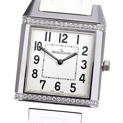 JAEGER-LECOULTRE Reverso Squadra Classic Q7068721 Diamond Quartz Men's_774230 • $3100.42