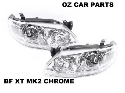 FOR Ford Falcon BF Mk2 XT Headlights Brand New PAIR SERIES 2 CHROME BF NEW • $225