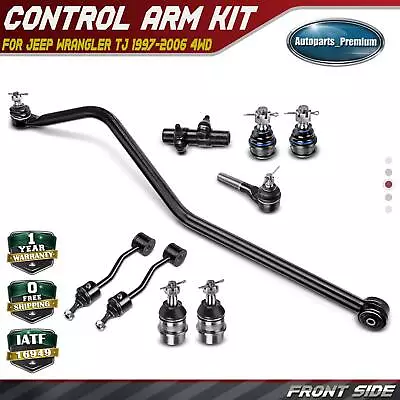 9x Front Sway Bar Link W/ Ball Joint Tie Rod End For Jeep Wrangler TJ 97-06 4WD • $89.99