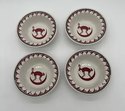 Ancient Mimbreno Indian Santa Fe Replica Set Of 4 Bowls 6 3/8  Nostalgia Station • $72.90