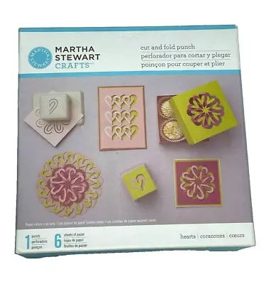 Martha Stewart Crafts Cut And Fold Punch Abstract Hearts • $24.99