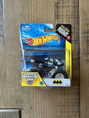 HOT WHEELS 1:64 SCAKE MONSTER JAM  BATMAN  With FIGURE & TRACK ACE TIRES.#21 • $25