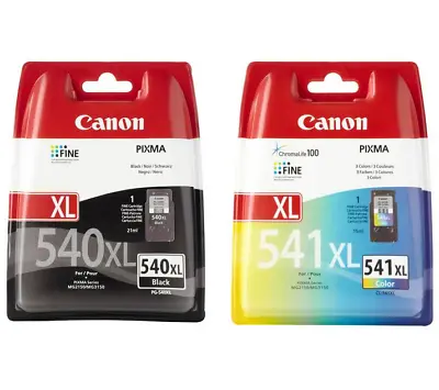 Genuine Original Canon PG-540XL Black / CL-541XL Colour Ink Cartridges TS5150 • £27.95