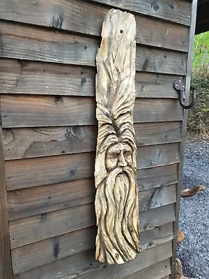 £109.99 • Buy Chainsaw Carved Green Man / Wood Spirit 