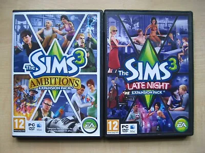 £8 • Buy The Sims 3 PC Games Bundle - Ambitions & Late Night Expansion Pack