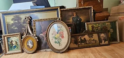 Old Pictures: Framed ~ Various Medium To Larger Sizes ~  Early To Mid 1900's • $165