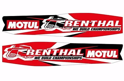 Swingarm Motocross Graphic Sticker Logo Adhesive Decal MOTUL RENTHAL 2 Pcs • $19.99