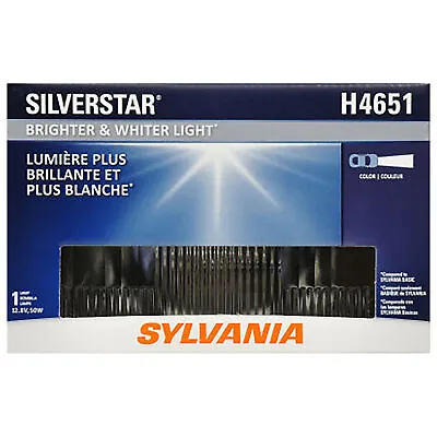 SYLVANIA H4651 SilverStar High Performance Halogen Sealed Beam Headlight 100x165 • $22.75
