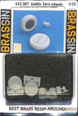 EDU632087 1:32 Eduard Brassin A6M5c Zero Wheels Set (HAS Kit) • $19.84