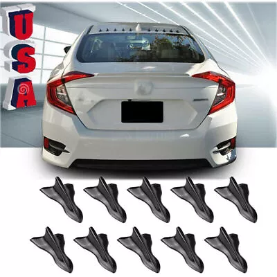 10pcs Shark Fin Diffuser Vortex Generator Car Wing Roof Spoiler Bumper Universal • $8.99