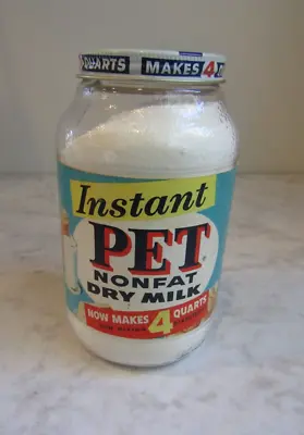 $47.99 • Buy Vintage Instant PET Brand Nonfat Dry Milk Solids Powder