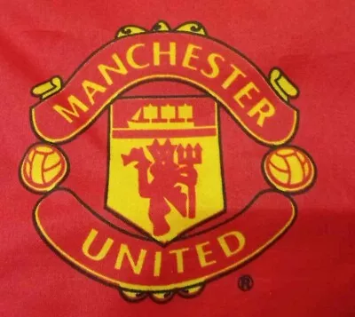 One Manchester United Curtain Red Yellow Damaged • $46.99