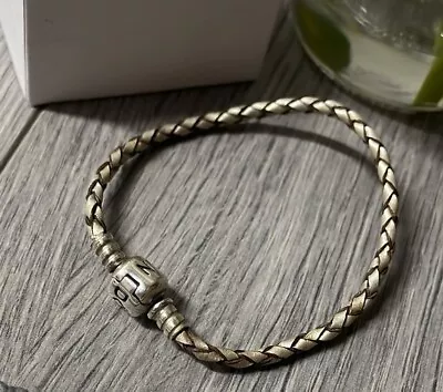 💖Genuine Pandora Moments Braided Rope Leather Bracelet Gift  Jewellery S925 ALE • £21.10