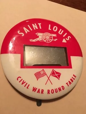 Vintage Saint Louis Civil War Round Table Pin Participant Name Tag • $17.16
