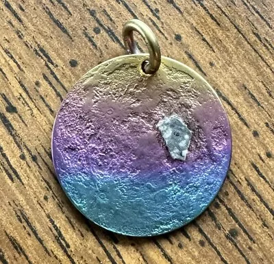 Minted 1  Anodized Niobium Coin Pendant Lunar Moon A Eclipse Meteorite Men Steve • $99