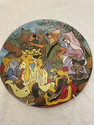 Disney Fine Porcelain Decorative Plate Robin Hood By Kenleys Boxed • £29.99