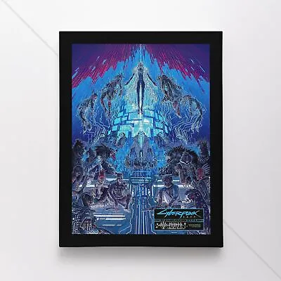 Cyberpunk 2077 Poster Canvas Night City Gangs Voodoo Boys Gaming Wall Art Print • $38.57