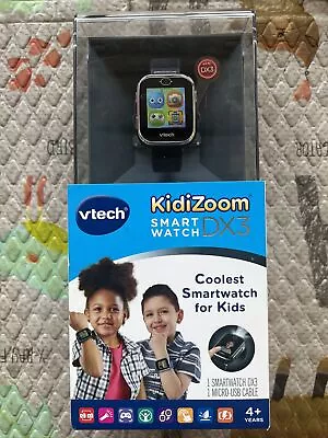 Vtech Kidizoom DX3 Coolest Smartwatch For Kids Touch Screen Smart Watch - Black • $10