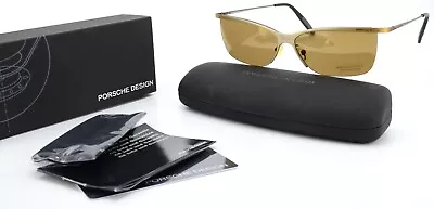 Porsche Design Sunglasses Brown Mirror P2002 C 56-15 140 PC10 Fancy Cool Sun • $216.44