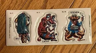 Vintage Topps Monstickers Puffy Stickers 1979 Monsters Set Of 3 • $3
