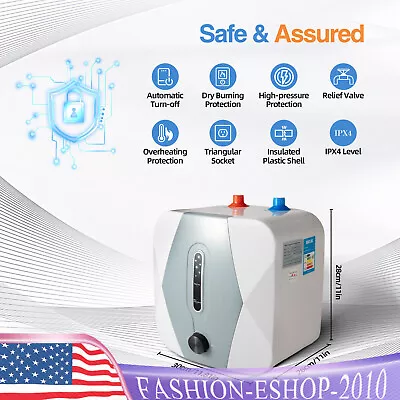 8L 1500W Under Sink Electric Instant Hot Water Heater Mini Small Water Tank  • $62.98