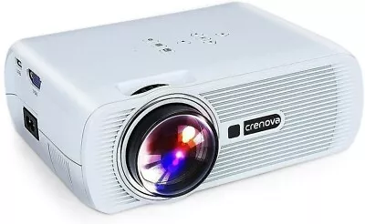 Crenova XPE460 Video 180  Full HD 1080P Mini Projector - White • $29.99