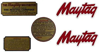 Maytag Gas Engine Decal Set Twin & Singles Multi Motor • $10.92